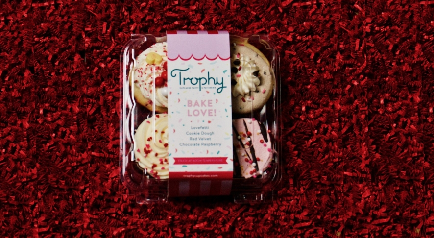 Trophy Valentine Day Cupcakes